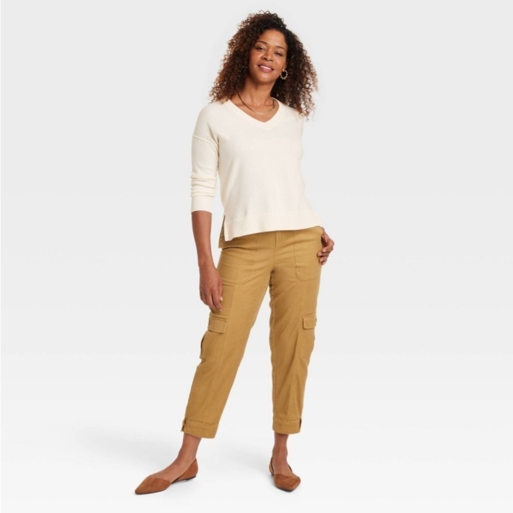 Women's V-Neck Pullover Sweater - Knox
Rose Ivory L
